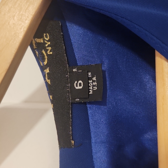 Royal Blue midi event dress - Picture 3 of 3